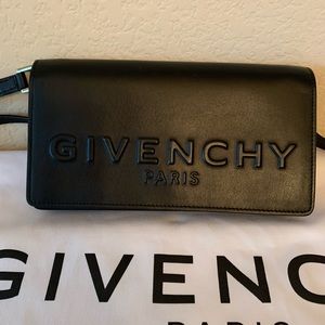 Givenchy leather wallet messenger bag